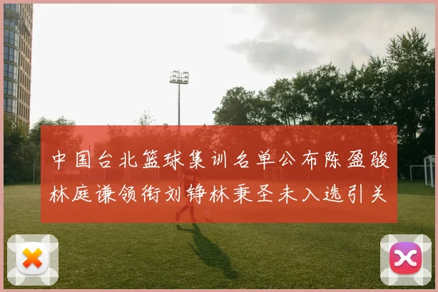 中国台北篮球集训名单公布陈盈骏林庭谦领衔刘铮林秉圣未入选引关注